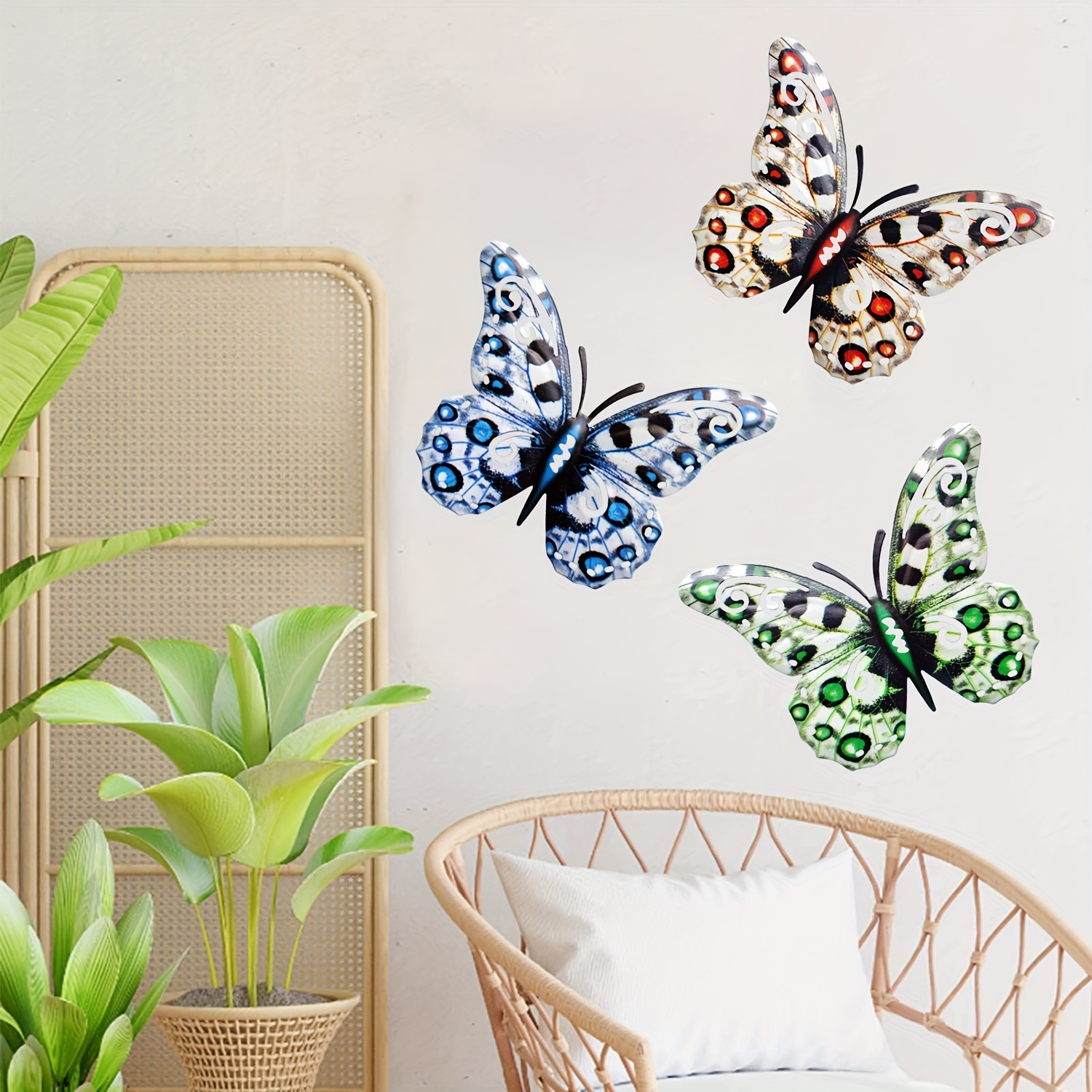 6 Decorazioni Parete Farfalle In Metallo Decorazioni Parete - Temu Italy