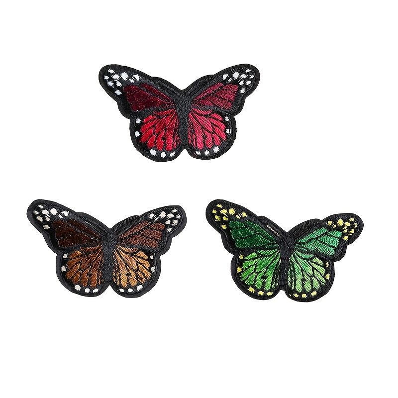 Parches Mariposa 10/20 Piezas Parches Bordados Planchar En - Temu