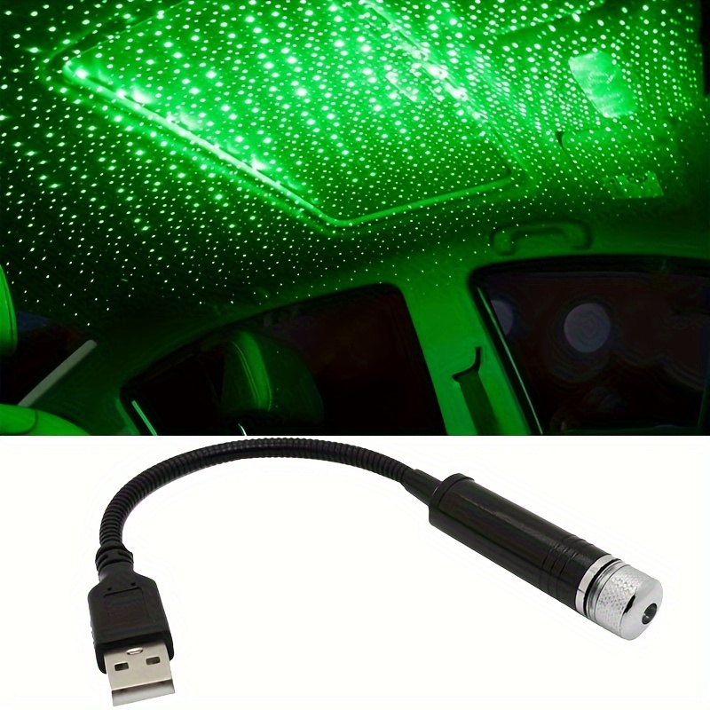 USB Stern Nachtlicht - Romantische Galaxie Atmosphäre Lichter Auto Dach LED  Lichter USB Stern Projektor Nachtlicht Einstellbar Auto Innenraum Decke USB  Stern Nachtlicht
