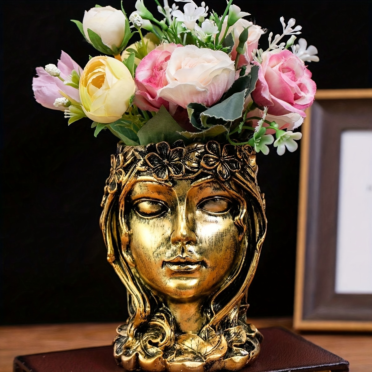 Goddess Flower Pot Decoration Ornament
