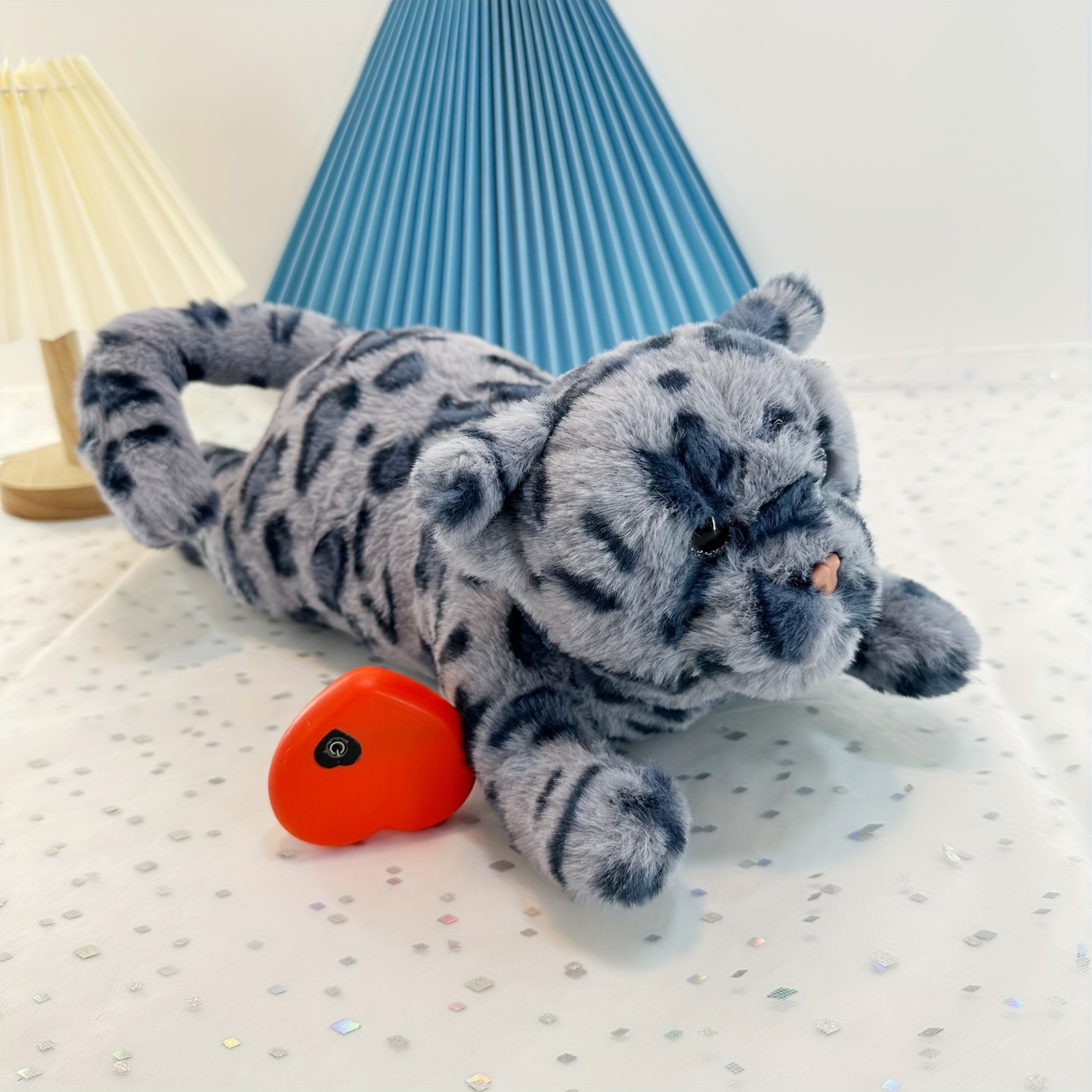 heartbeat plush dog relief soft polyester Temu United Kingdom