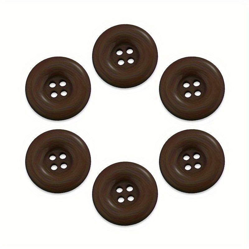 Resin Buttons Pattern Buttons Black Buttons Brown Buttons - Temu