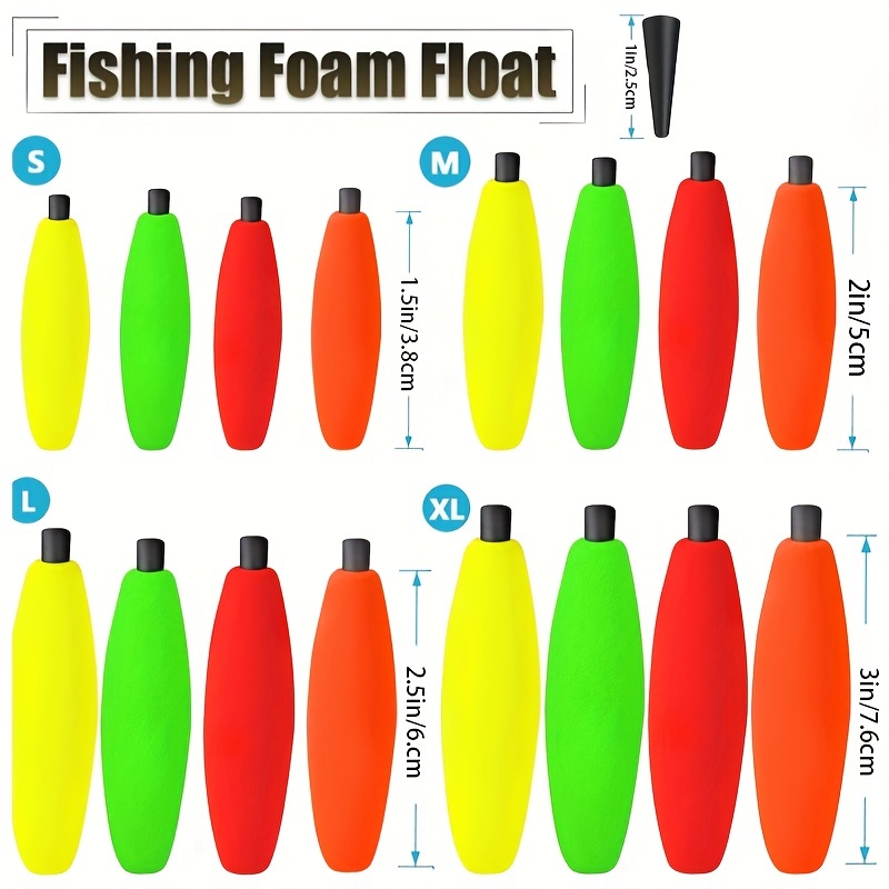 8pcs Peg Floats For Catfish Crappie Foam Slip - Temu