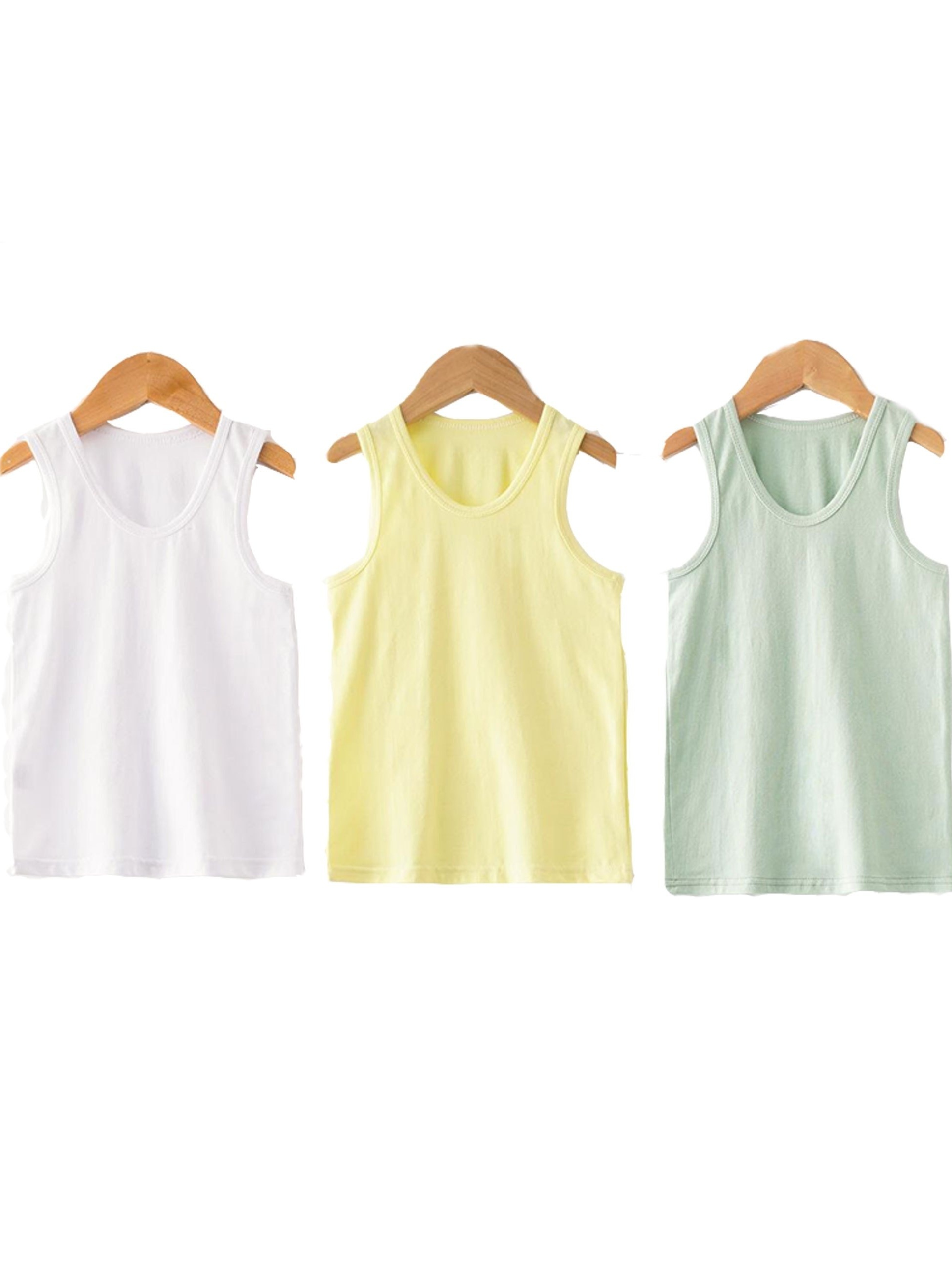 Girl's Tank Top Solid Color Stretchy Comfy Soft Undershirt - Temu