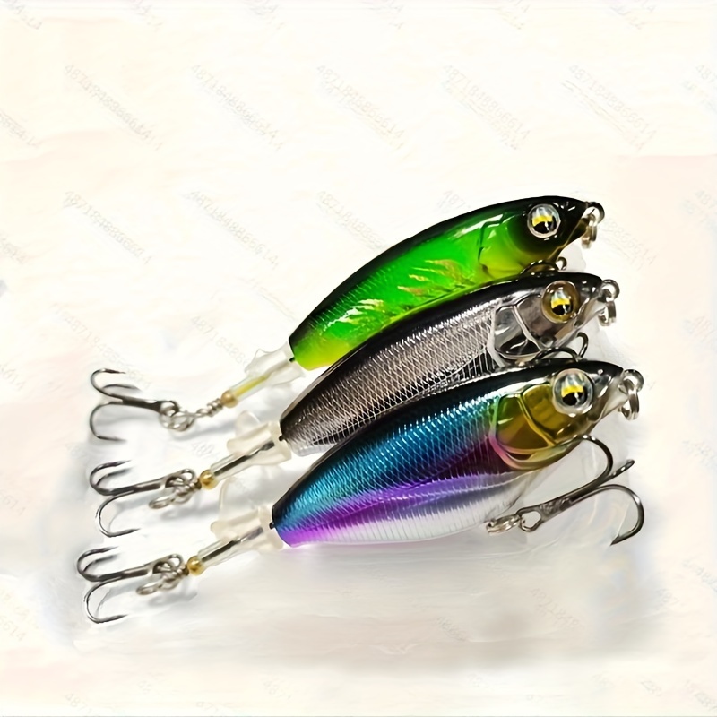  Fishing Lures For Bass Trout Double Floating Rotating Tail  Topwater Whopper Swimbaits Bass Lures Freshwater Saltwater Bass Fishing  Plopper Lures Kit Lifelike Fishing Gifts For Men