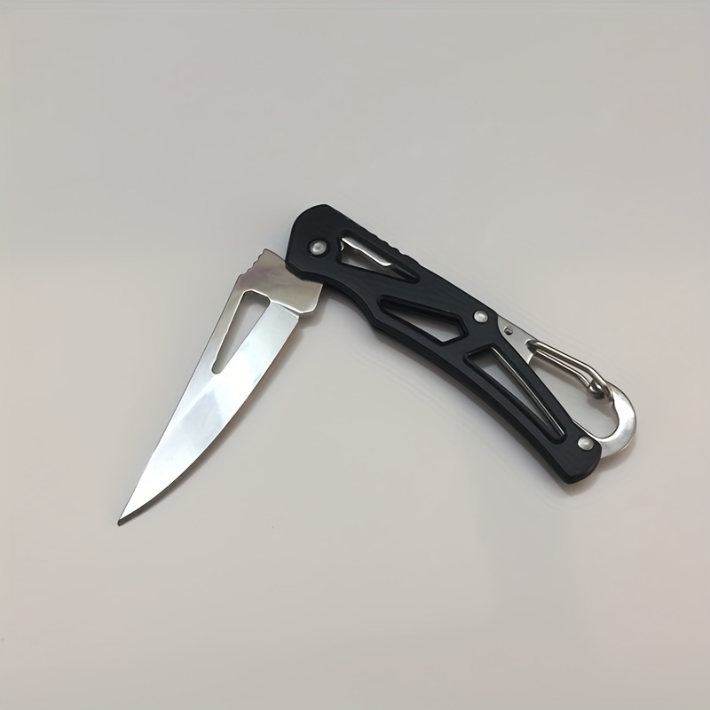 Stainless Steel Folding Knife Portable Keychain Knife - Temu