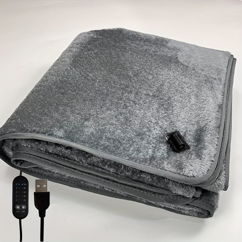  Soft Cotton Velvet Heated Blanket, 5V Low Voltage Heating  Blanket USB Electric Blanket Multifunctional Hand Warmer Knee Blanket,  Machine Washable Blanket for Home Travel Office : Home & Kitchen