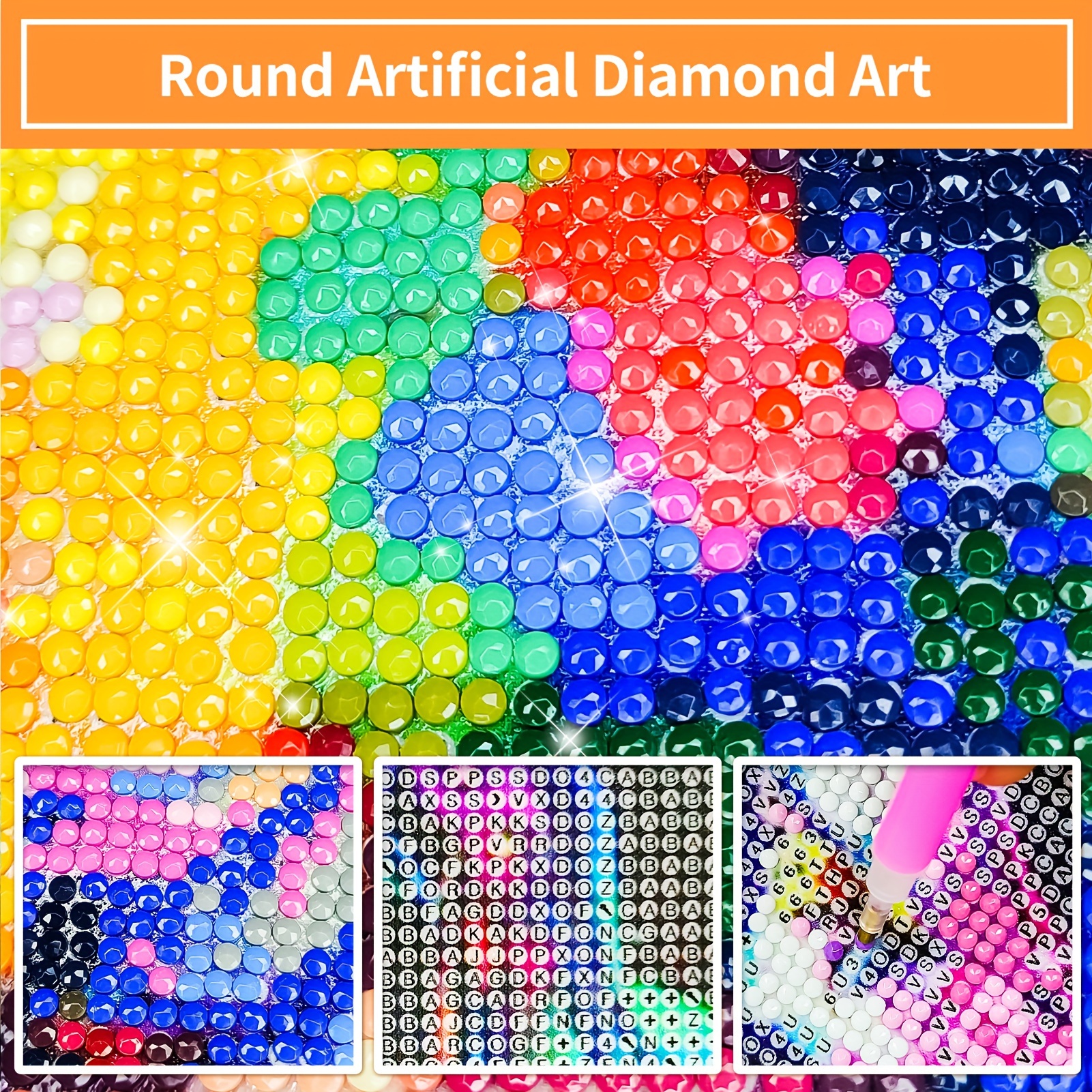 5d Diy Large Diamond Painting Kit For Adult Two Horses Round - Temu