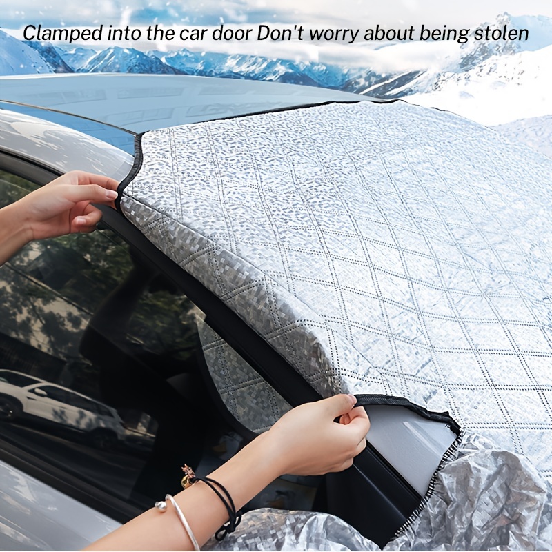 Zusammenklappbares Auto-Sonnenschutzzelt, tragbarer Auto-Schutzschirm mit  UV-beständigem, wasserdichtem Winter-Anti-Schnee-Frost-Eisschutz, manuelle  Bereitstellung, L189: : Auto & Motorrad