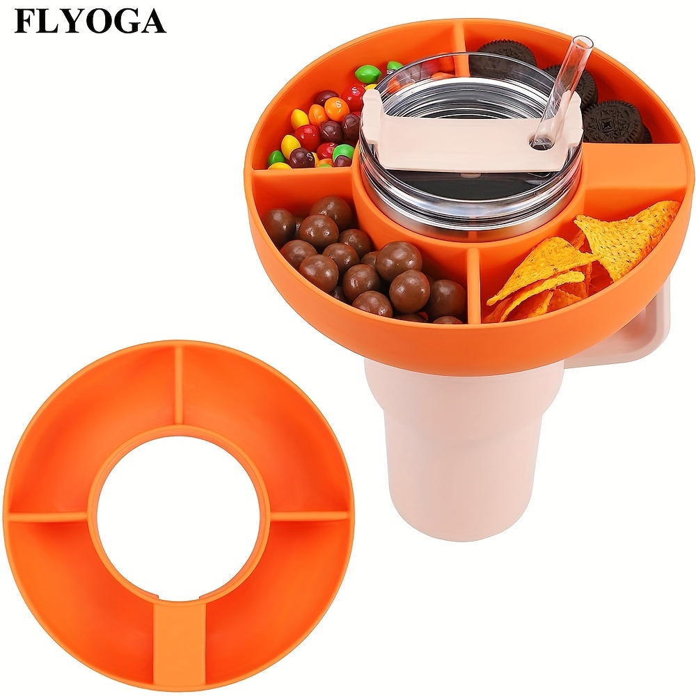 1x Silicone Snack Trays for Stanley Cup 40oz with Handle Tumbler