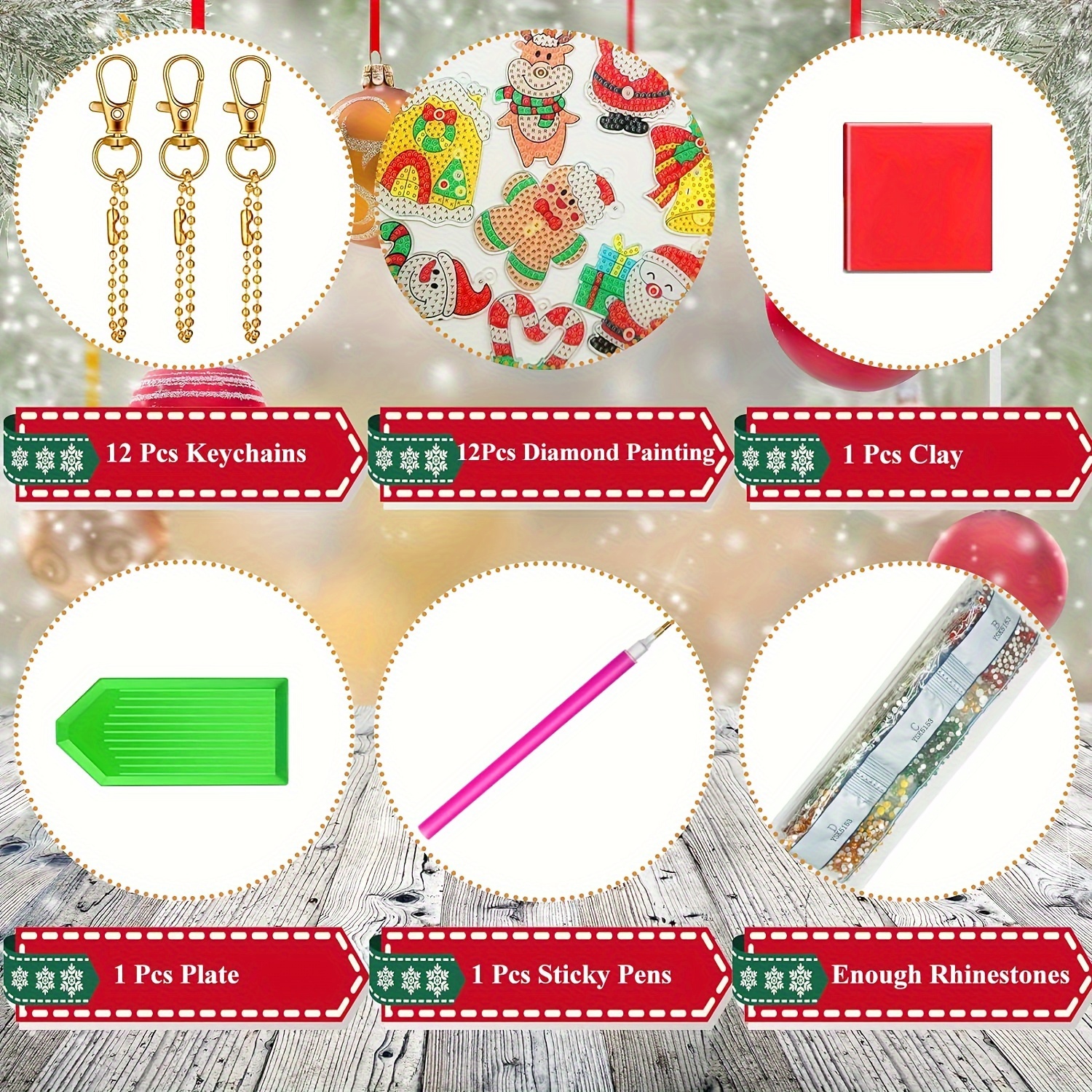 Christmas Toppers (Set 2) Diamond Painting Pens