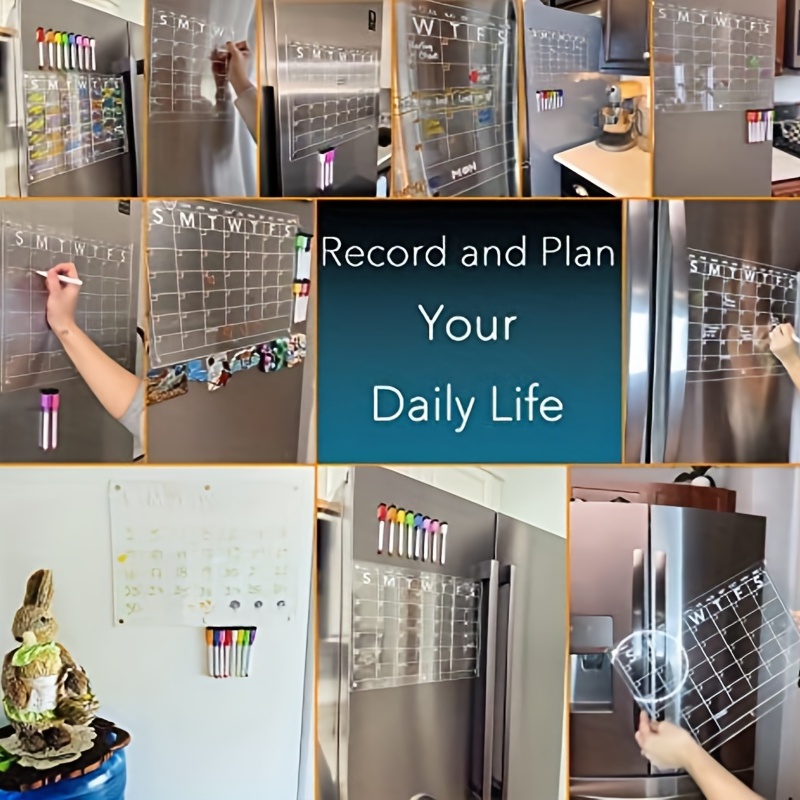 Acrylic Calendar Board Magnetic Dry Wipe Board