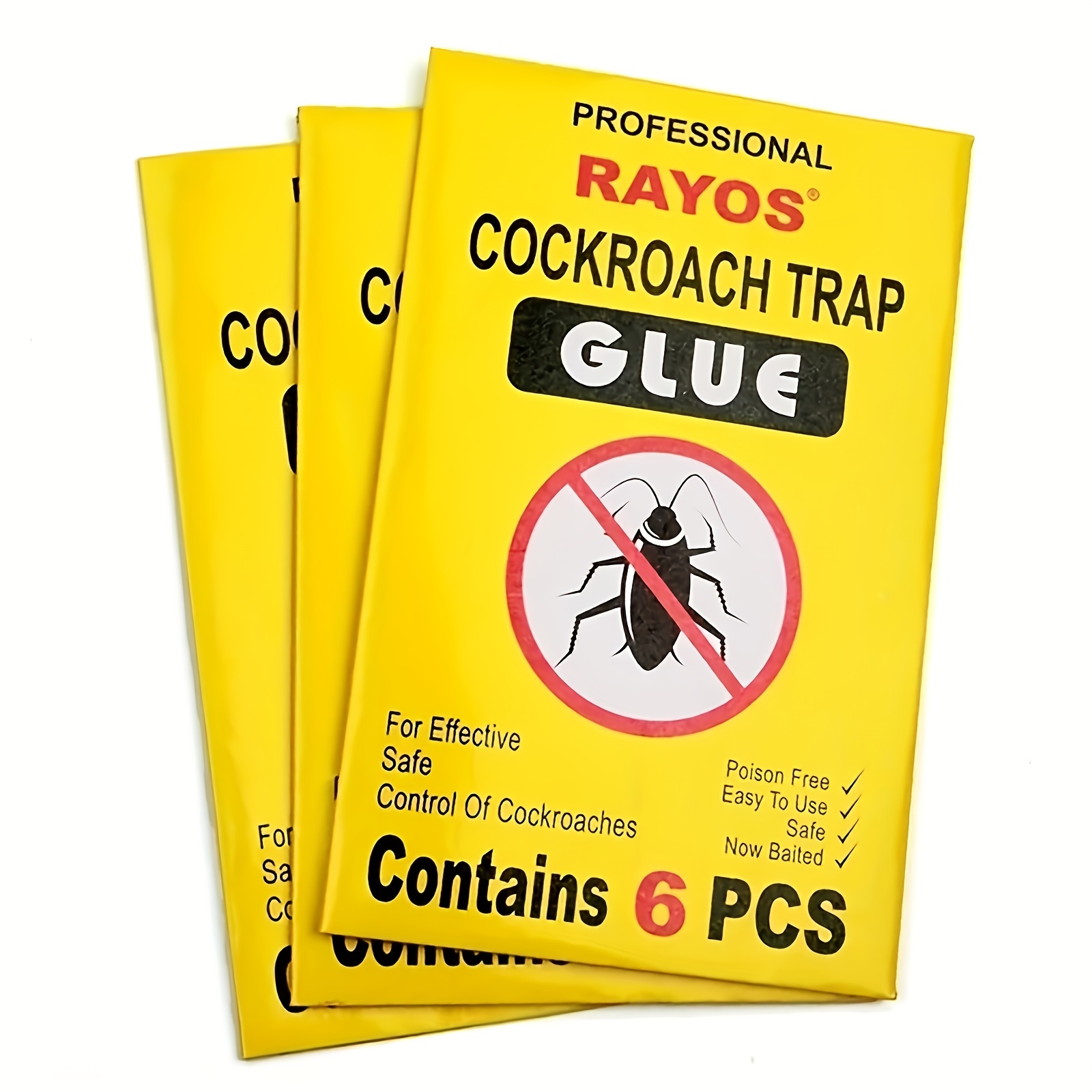 36 Pcs Roach Traps Indoor Cockroach Bug Pest Killer Bait Glue Traps Spider  Motel