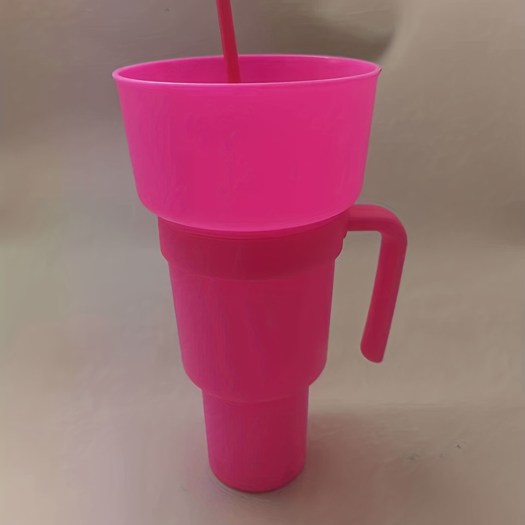 Snack And Drink Cup, Stadium Tumbler, 2 In 1 Beverage Cup Top