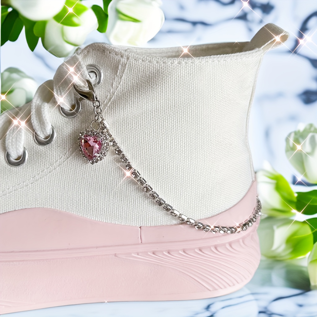 Bling Tassel Rhinestone Shoelaces Elegant Luxury Crystal Sneaker Shoes Chain