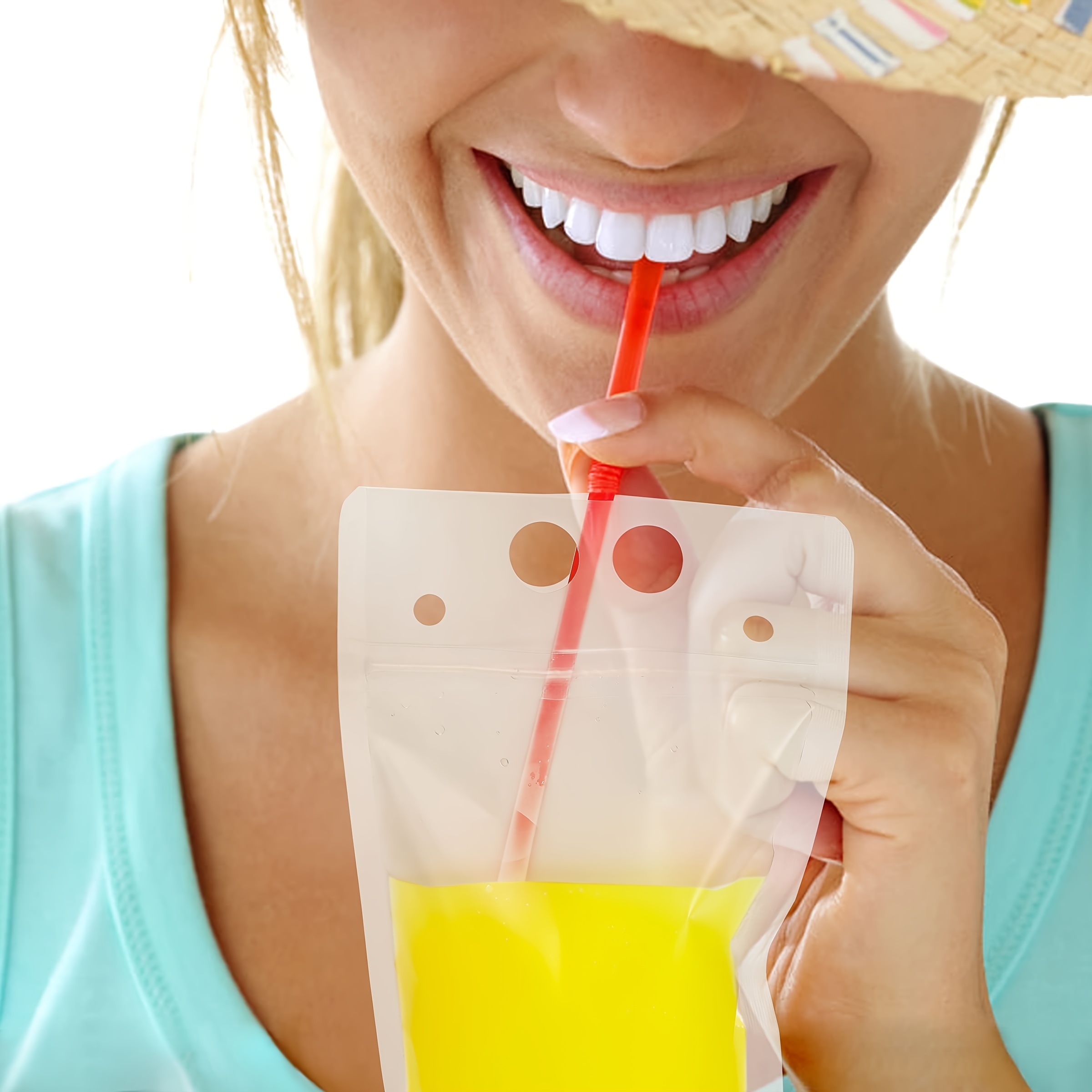 Reusable Juice Bags - Disposable Plastic Zipper Pouches - Perfect For  Smoothie Drinks & Other Drinks! - Temu
