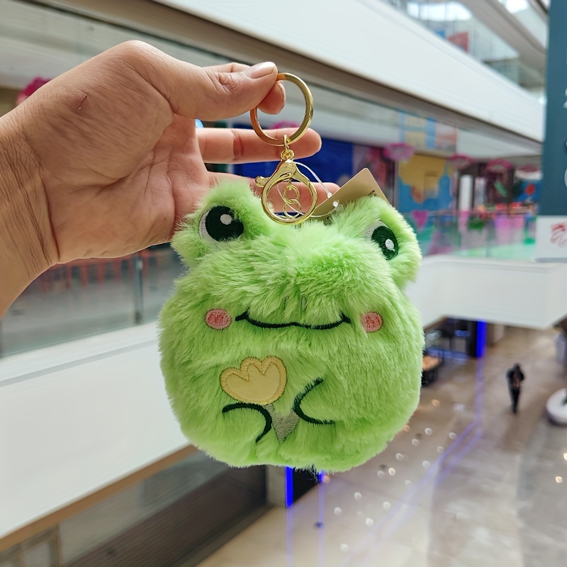 12cm Cartoon Cute Animal Frog Toad Frog with Big Mouth Plush Toy Key Chain  Pendant Claw