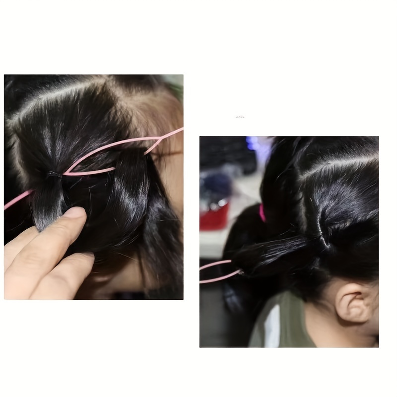 5pcs/Pack Black Quick Beader for Loading Beads on Braids Tool with 100pcs  Rubber Bands for Kids Girls Hairstyle Ponytail Make - AliExpress