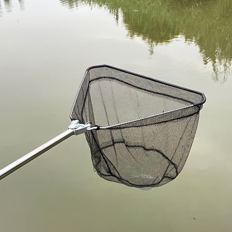 Portable Telescopic Fishing Net: Stainless Steel Triangular - Temu