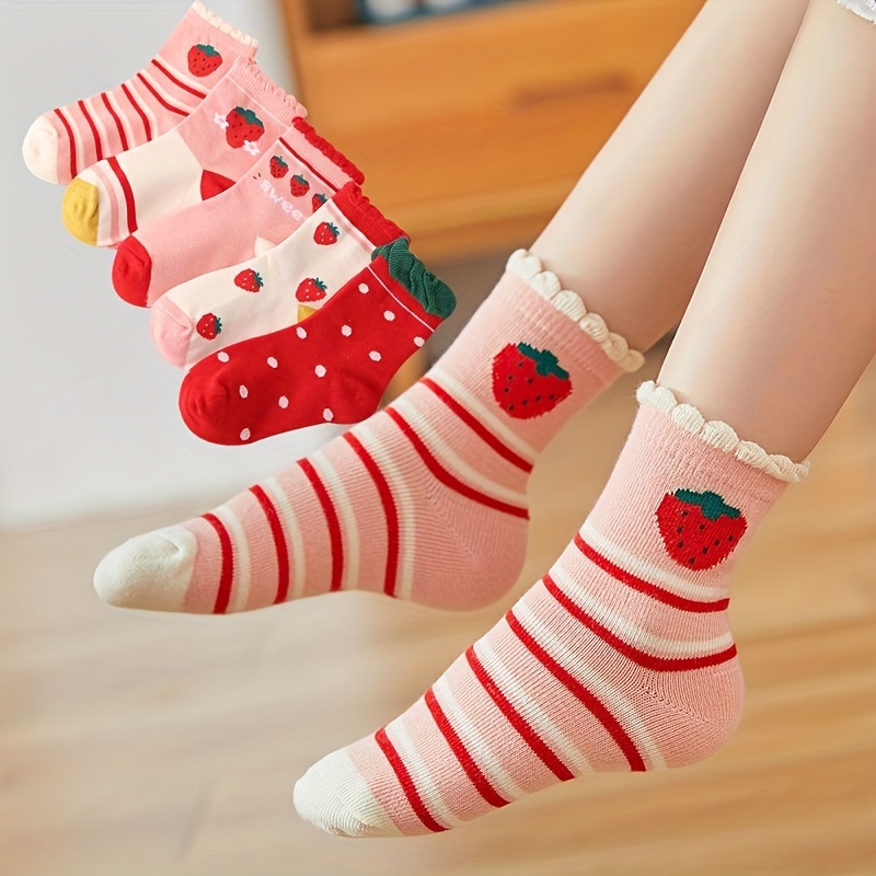 Kawaii Strawberry Socks