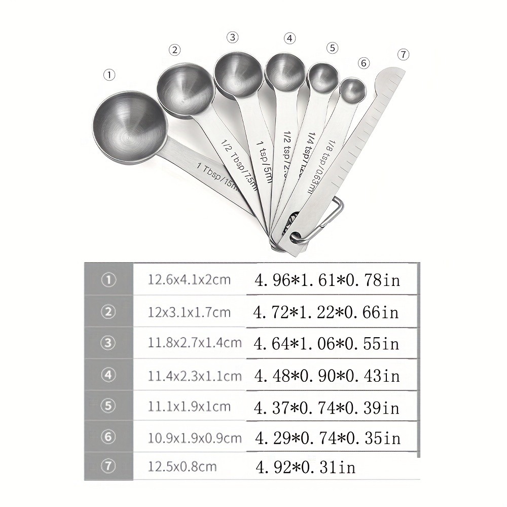 Measuring Spoons Premium Heavy Duty 18/8 Stainless Steel - Temu