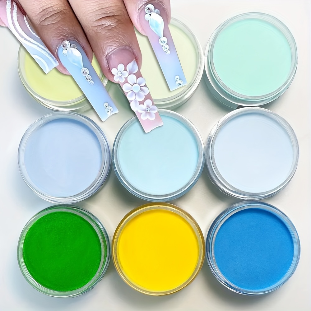 Acrylic Powder Set 9 Colores Acrylic Nail Powder Serie - Temu Chile