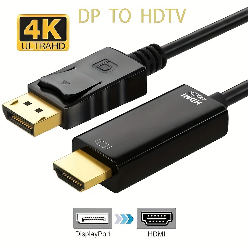 

Dp To Hdtv Video Converter Supports 4k30hz Downward Compatibility With 1080p60hz, With Sound Synchronization Transmission Function