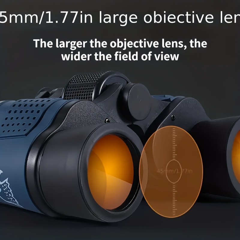 Binoculares potentes de 12 x 42 pulgadas para adultos, binoculares oculares  de visión grande con visión nocturna con poca luz, binoculares ligeros de