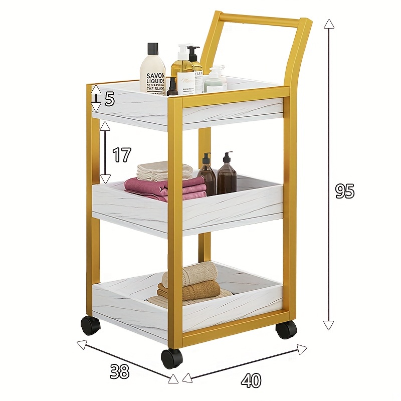 Salon Small Trolley Multifunctional Mobile Tool Cart Storage Rack Beauty  Instrument Nail Art Storage Trolley