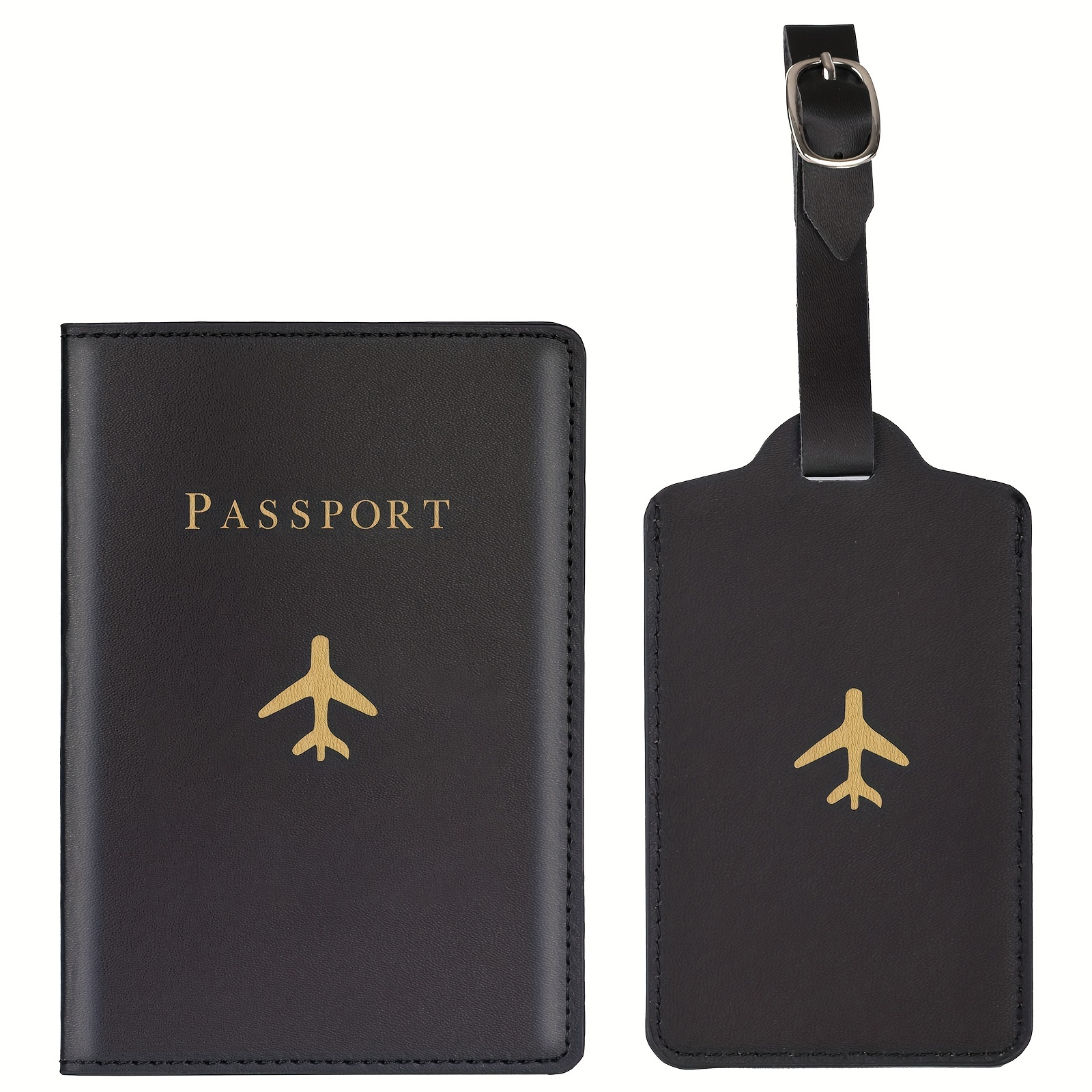 Soporte Pasaporte Etiqueta Equipaje Patrón Avión Simple - Temu