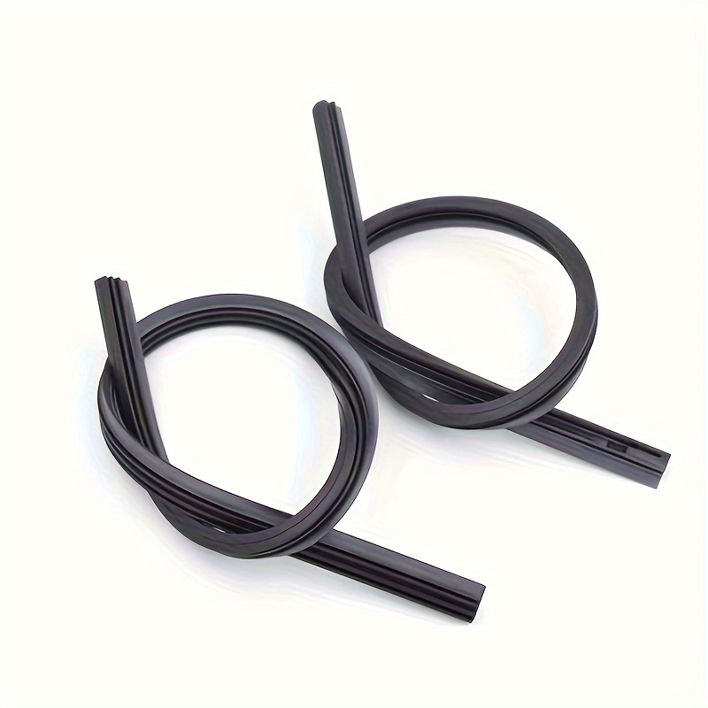 2pcs Silicone 26-inch Universal Frameless Windshield Wiper Blade Refill Adhesive Strip Cuttable