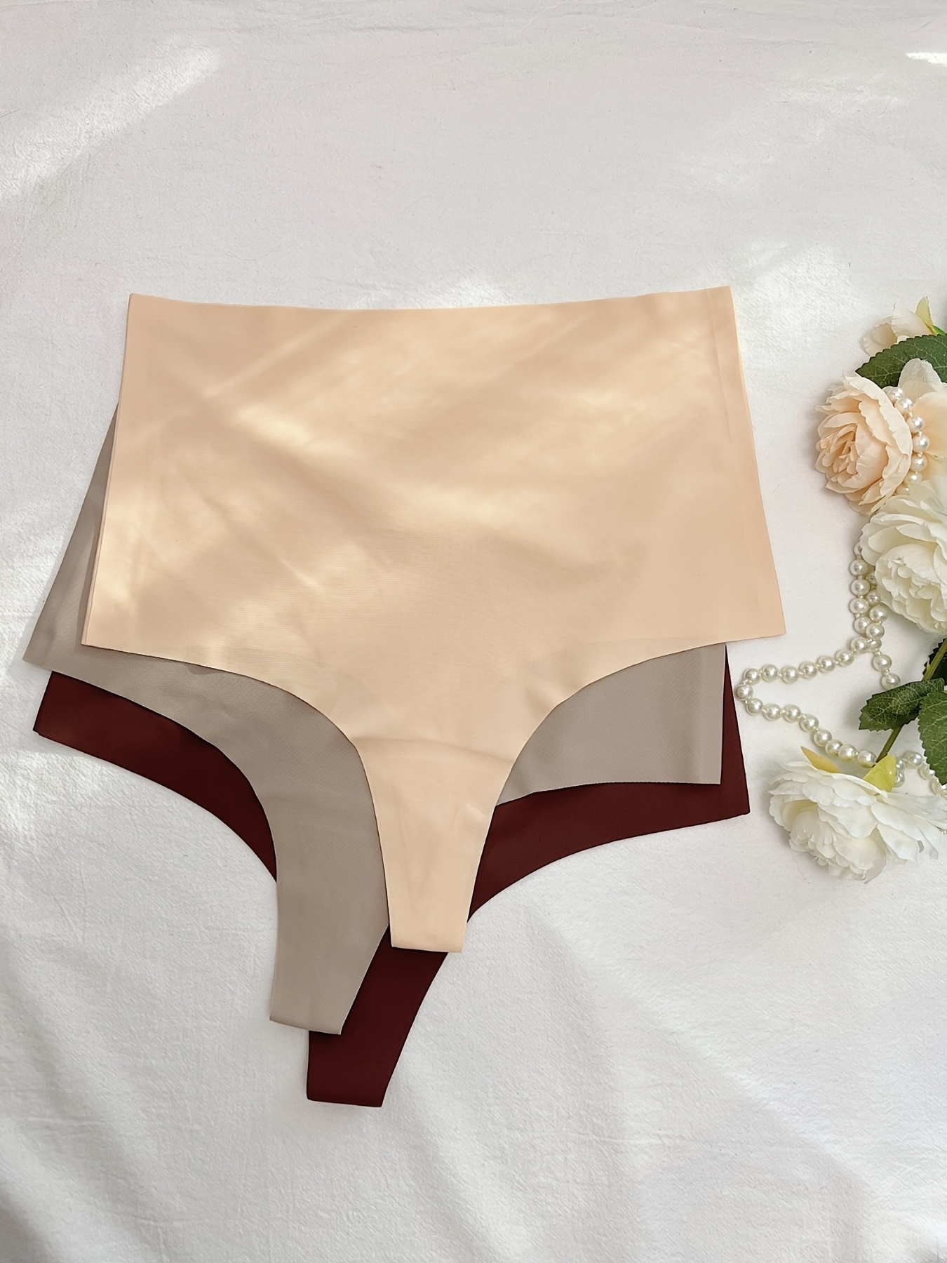 3Pcs Cotton Panties Women's Underwear Seamless Comfort Briefs High