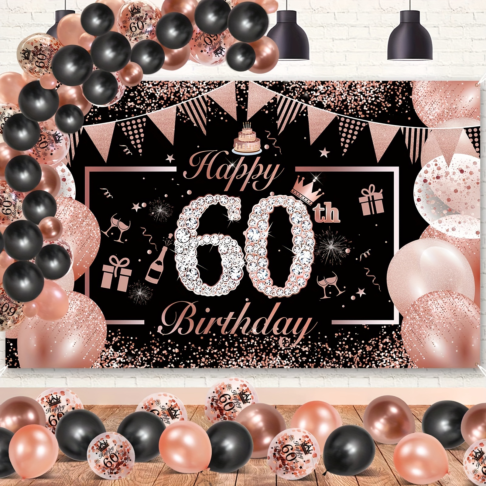 25pcs, Ballons Mélangés Or Noir, Décorations De Fête Danniversaire 80 Ans,  Décorations Danniversaire Pour Homme Et Femme De 80 Ans, Accessoire Photo  Danniversaire, Décoration De Scène De Fête Danniversaire, Décoration De  Chambre