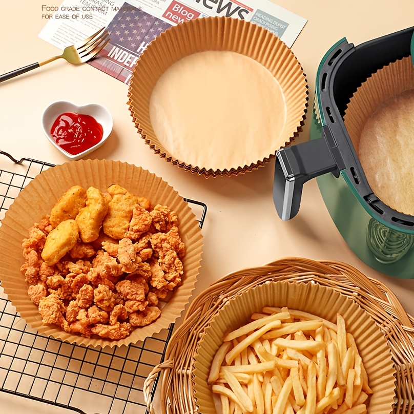 Silicone Air Fryer Liners With Oil Brush Air Fryer Silicone - Temu