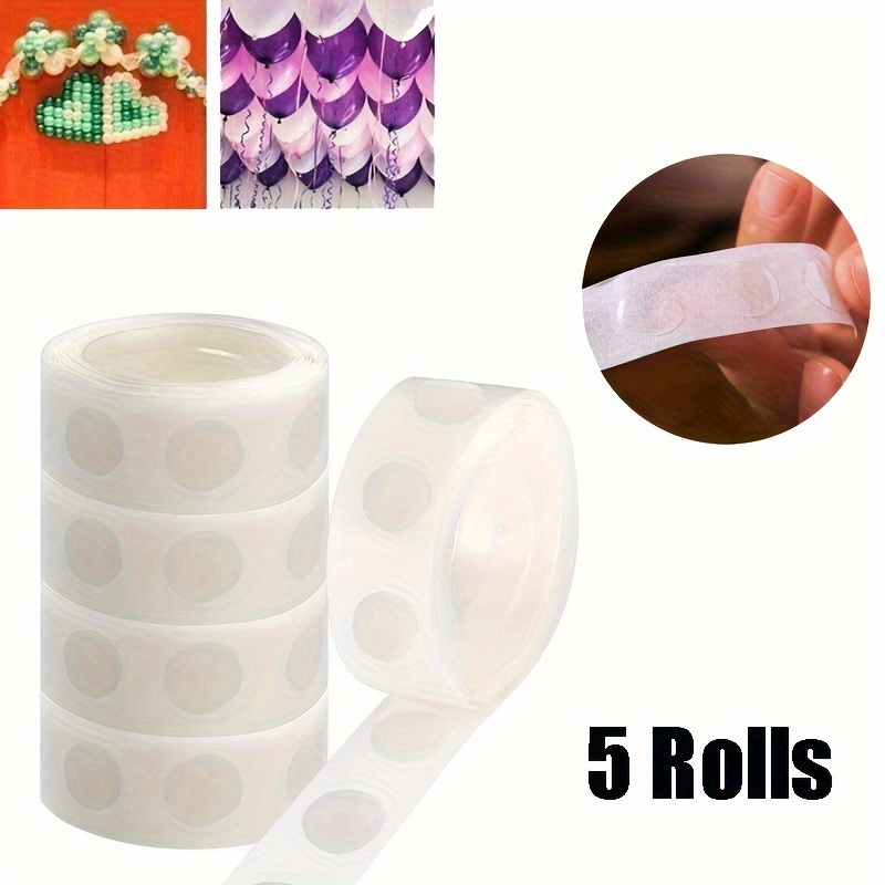 Glue Point Clear Balloon Glue Removable Adhesive Dots Double Sided Dots of  Glue Tape for Balloons for Party or Wedding Decoration (400 Dots)