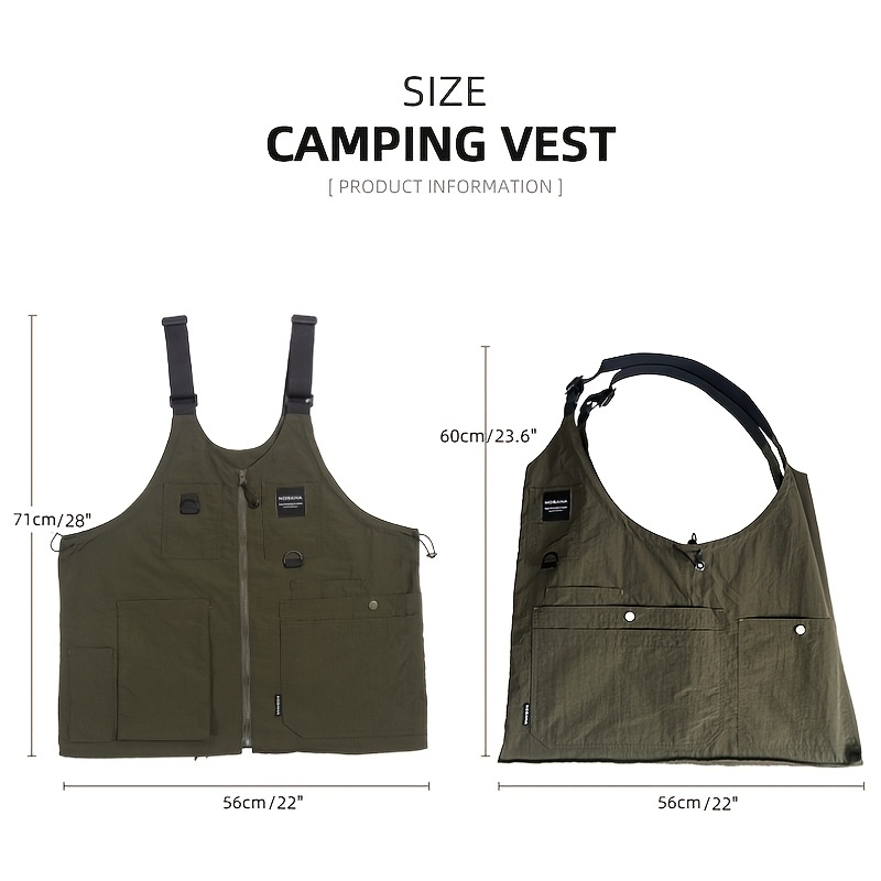 Versatile Quick Drying Waistcoat Satchel For Outdoor Camping