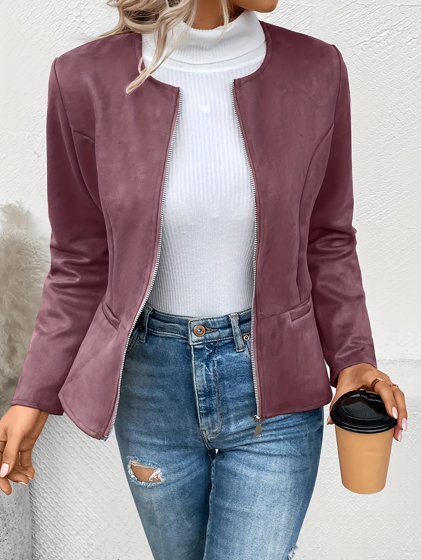 Chaqueta biker mujer online talla grande