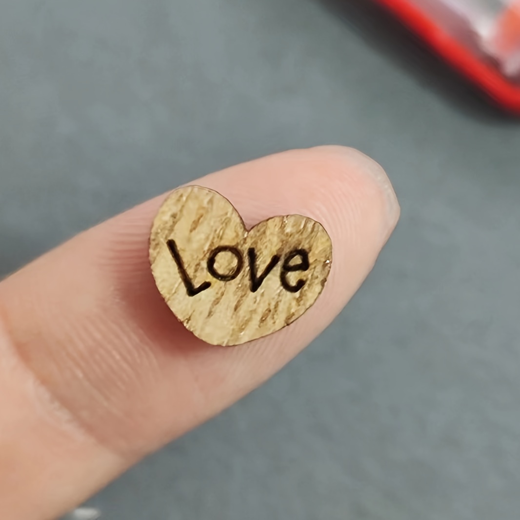 100pcs Mini Wooden Love Heart Wedding Table Scatter Diy - Temu
