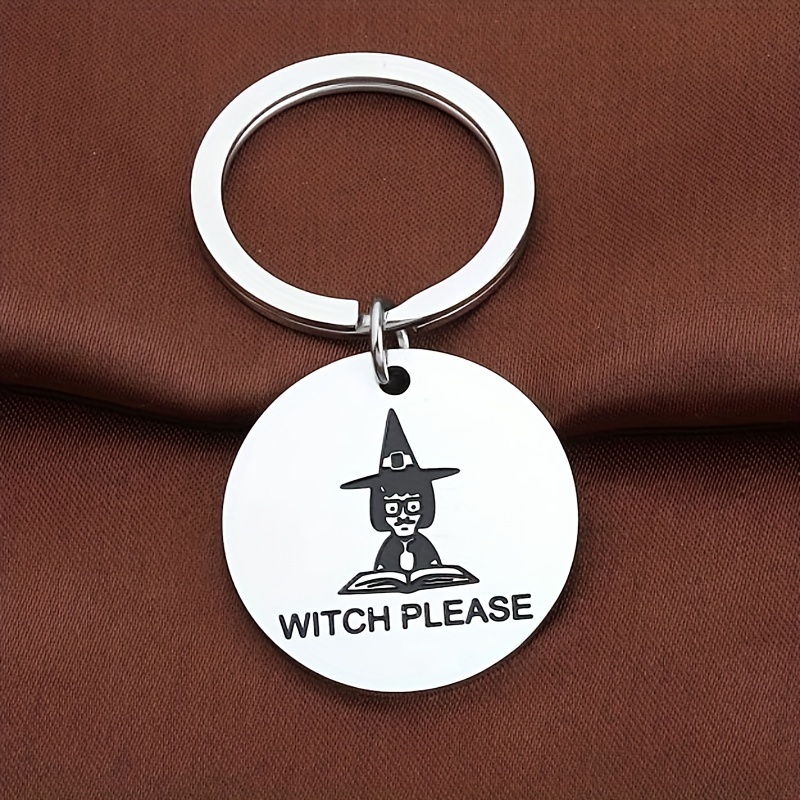 Personalized Hocus Pocus Silver Halloween Charm Keychain Gift and Party  Favor Haunted House Accessories