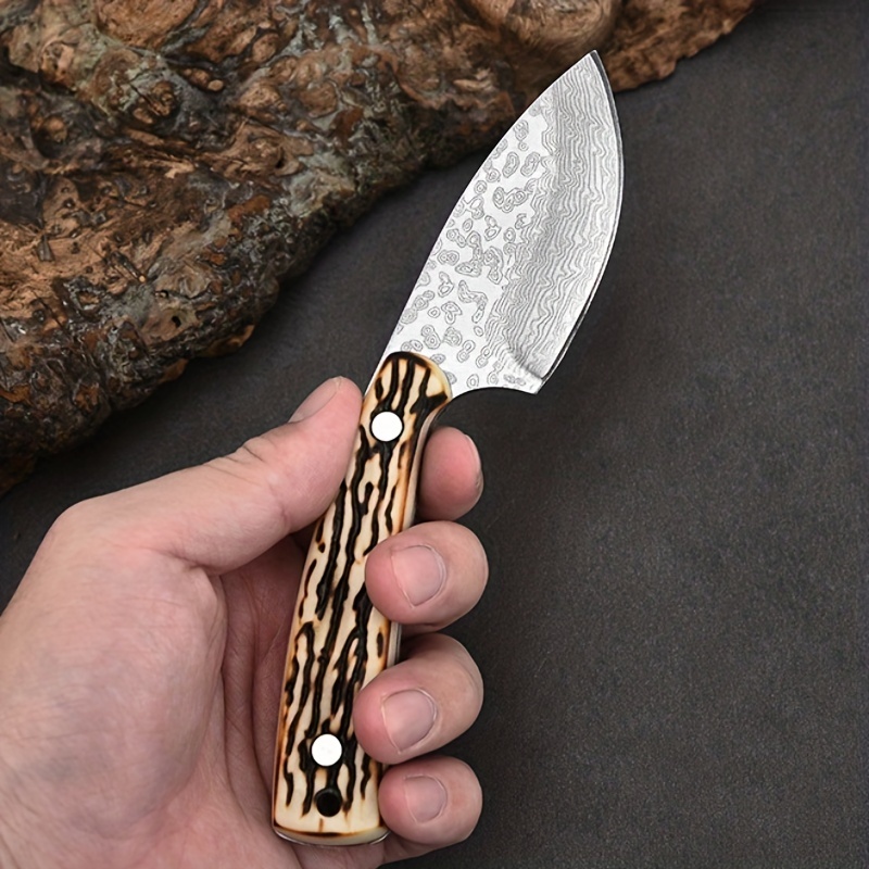1pc Couteau Viking Manche En Bois 6.5  Couteau De Boucher - Temu