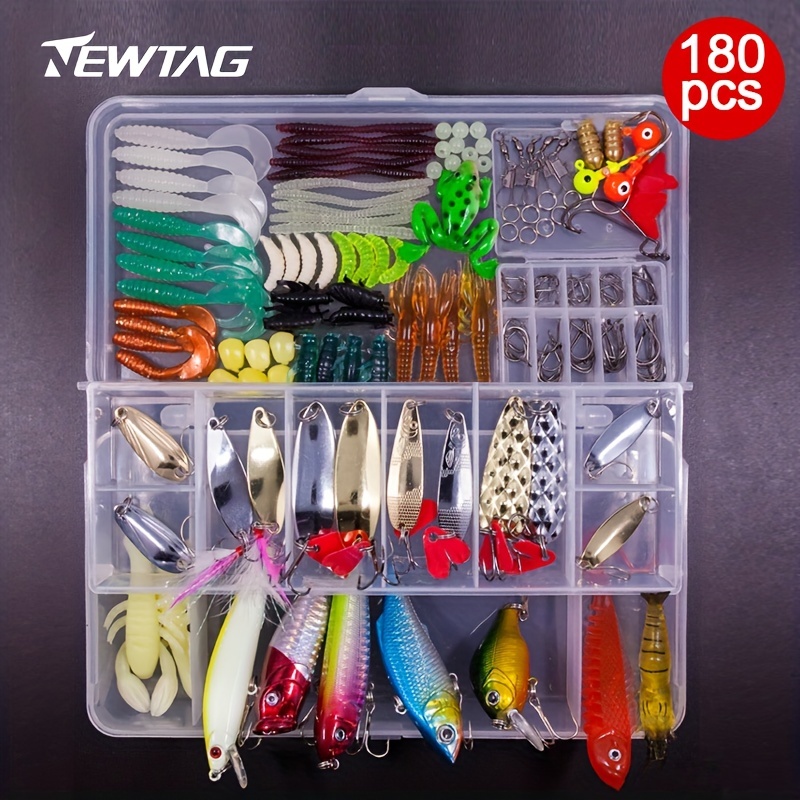 Jig Fishing Accessories Set With Storage - Temu