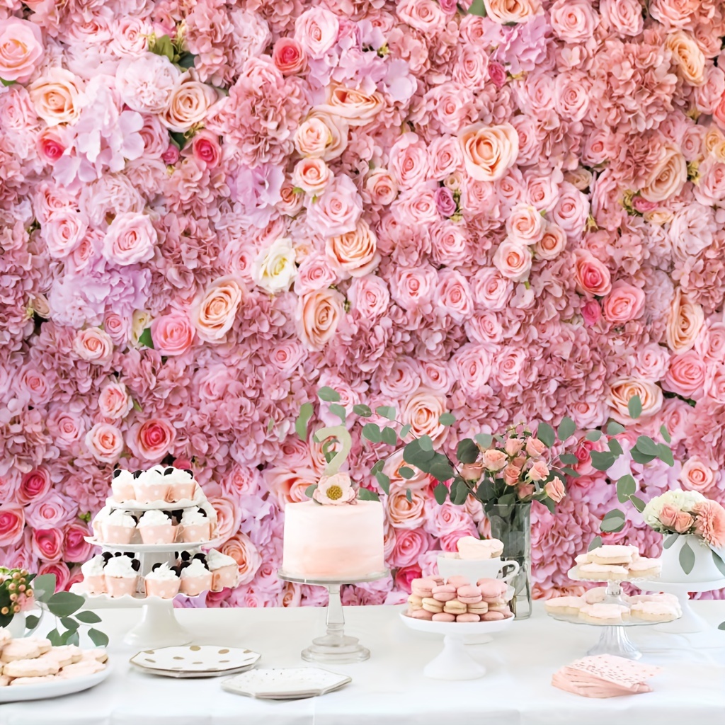 7x5ft Pink Rose Photo Backdrop for Events