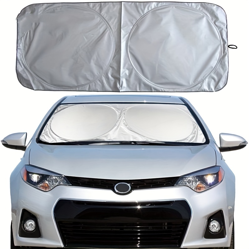 Double Circle Sunscreen And Shading Front Windshield - Temu