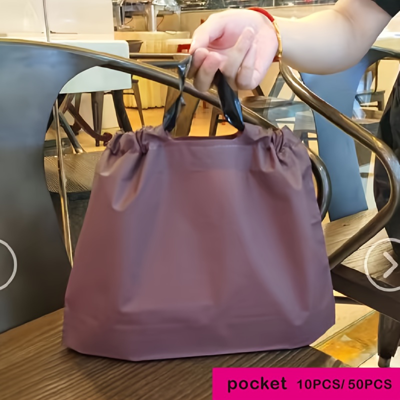 Light pink Thickened Christmas Gift Bag Catering Bakery Outside Party Bag