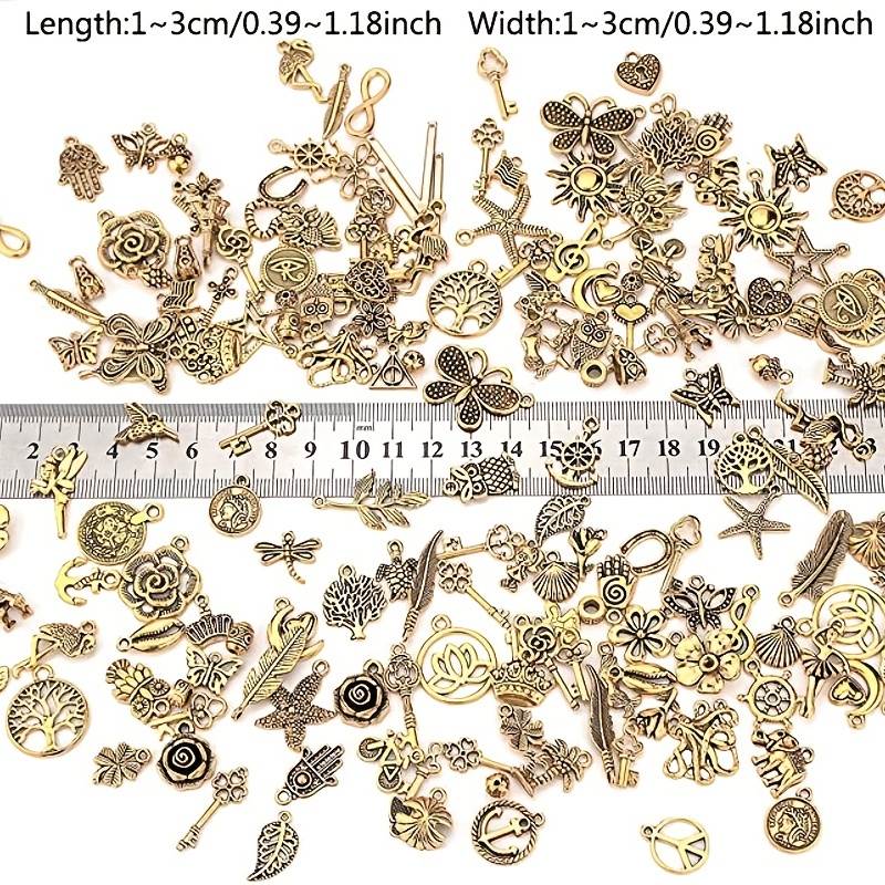 Willbond 108 Pieces Jewelry Charms, Mixed Antique Silver Sun Stars Moon  Charms on eBid United States