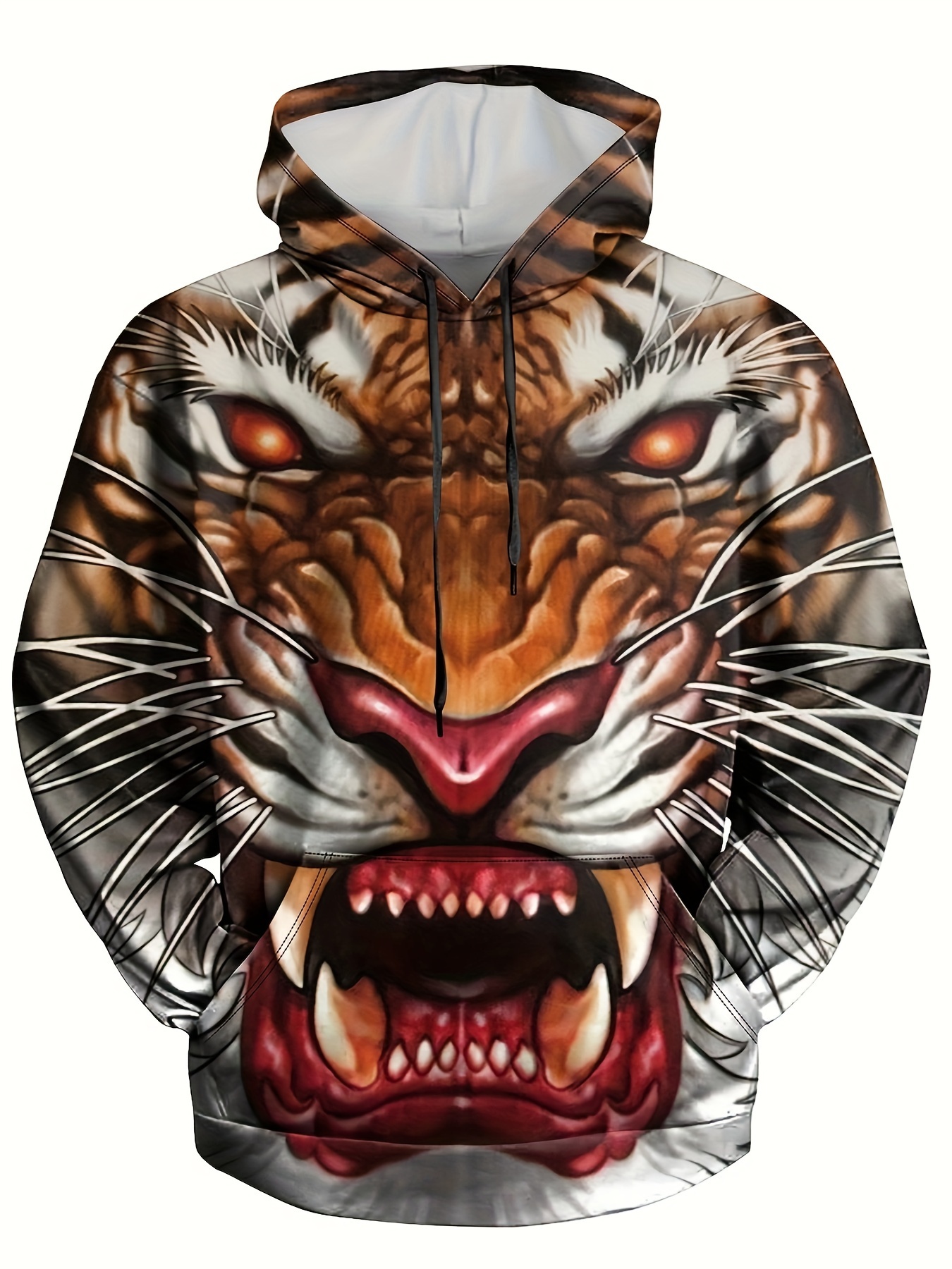 Tiger 3d Print Hoodies Men Graphic Hoodie Comfy Loose Trendy - Temu