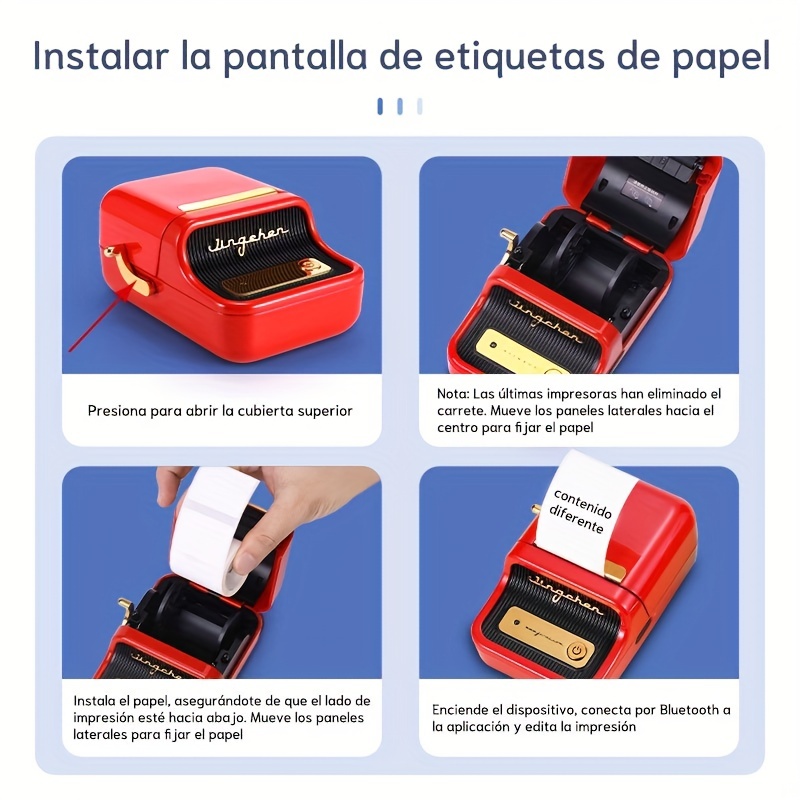 Impresora De Etiquetas Portátil B1 Mini Impresora De - Temu Chile
