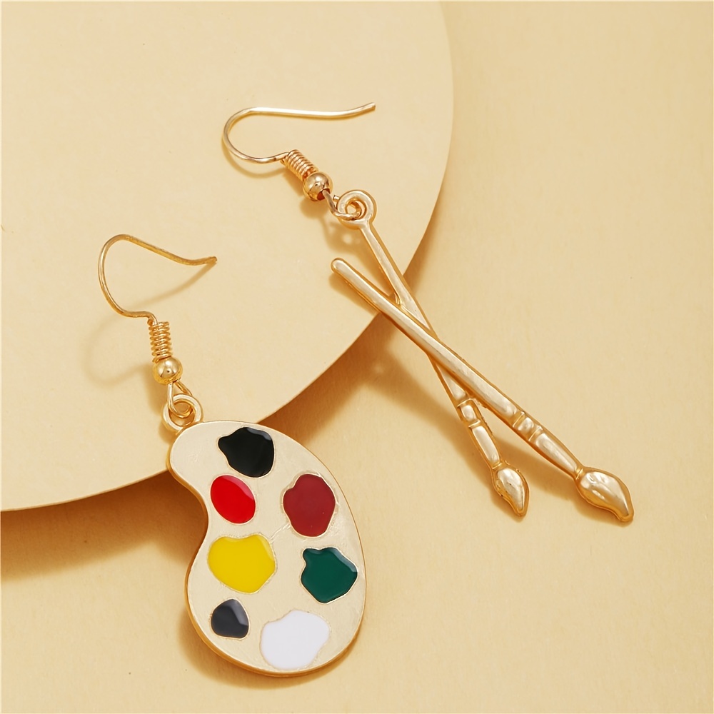 Bee Flower Rhinestones Drop Earrings