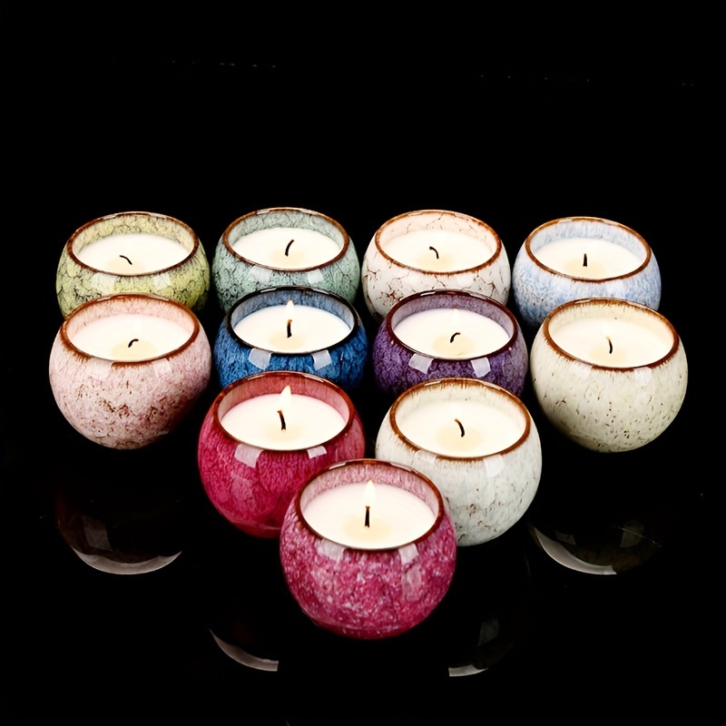 Ceramic Candle Tins Empty Candle Tins Containers Diy Candle - Temu