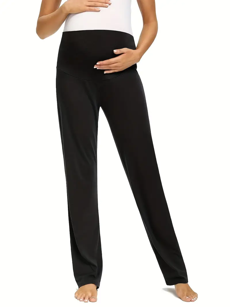 Maternity Trousers Women's Tummy Control Pants Spring Autumn - Temu